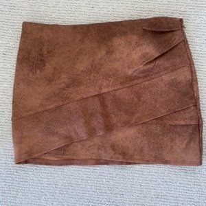 Suede Skirt